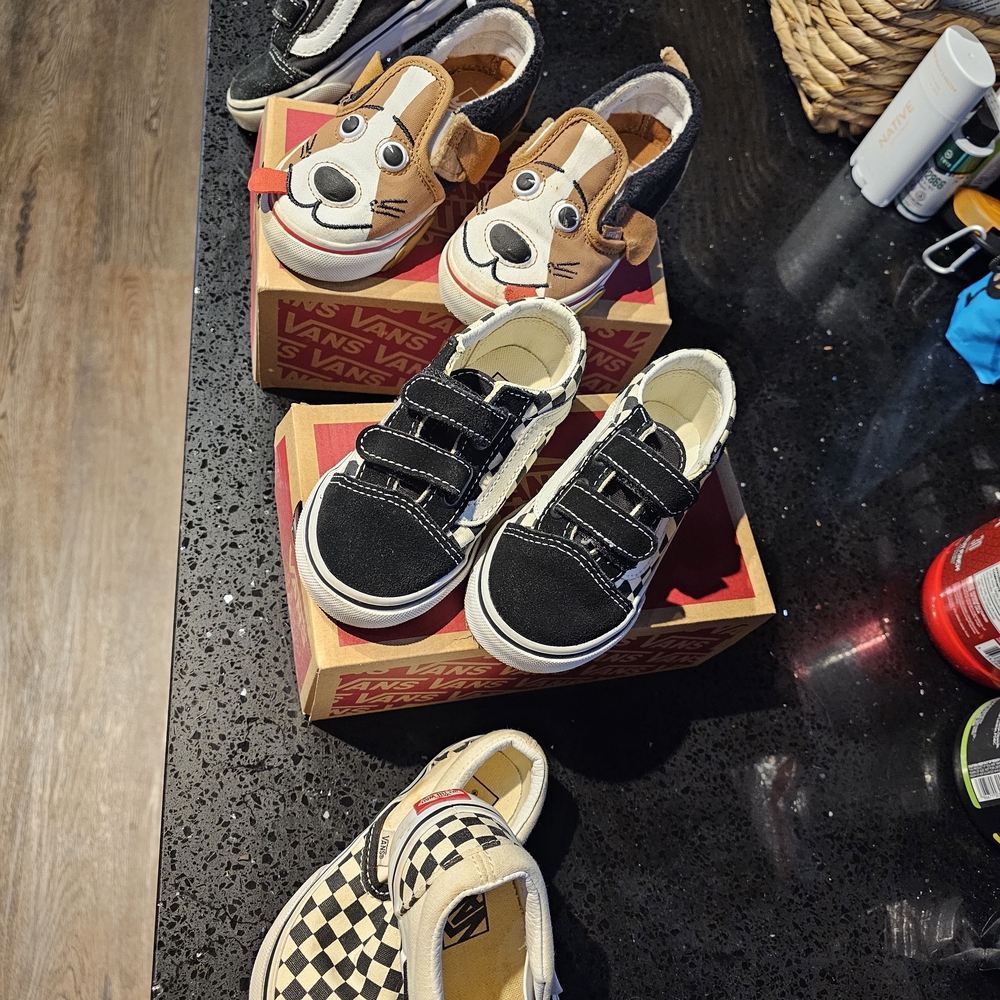 Lot of 4 pairs VANS toddlers shoes